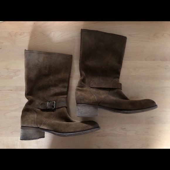 J. Crew Ryder Suede a Buckle Boots - Picture 10 of 12
